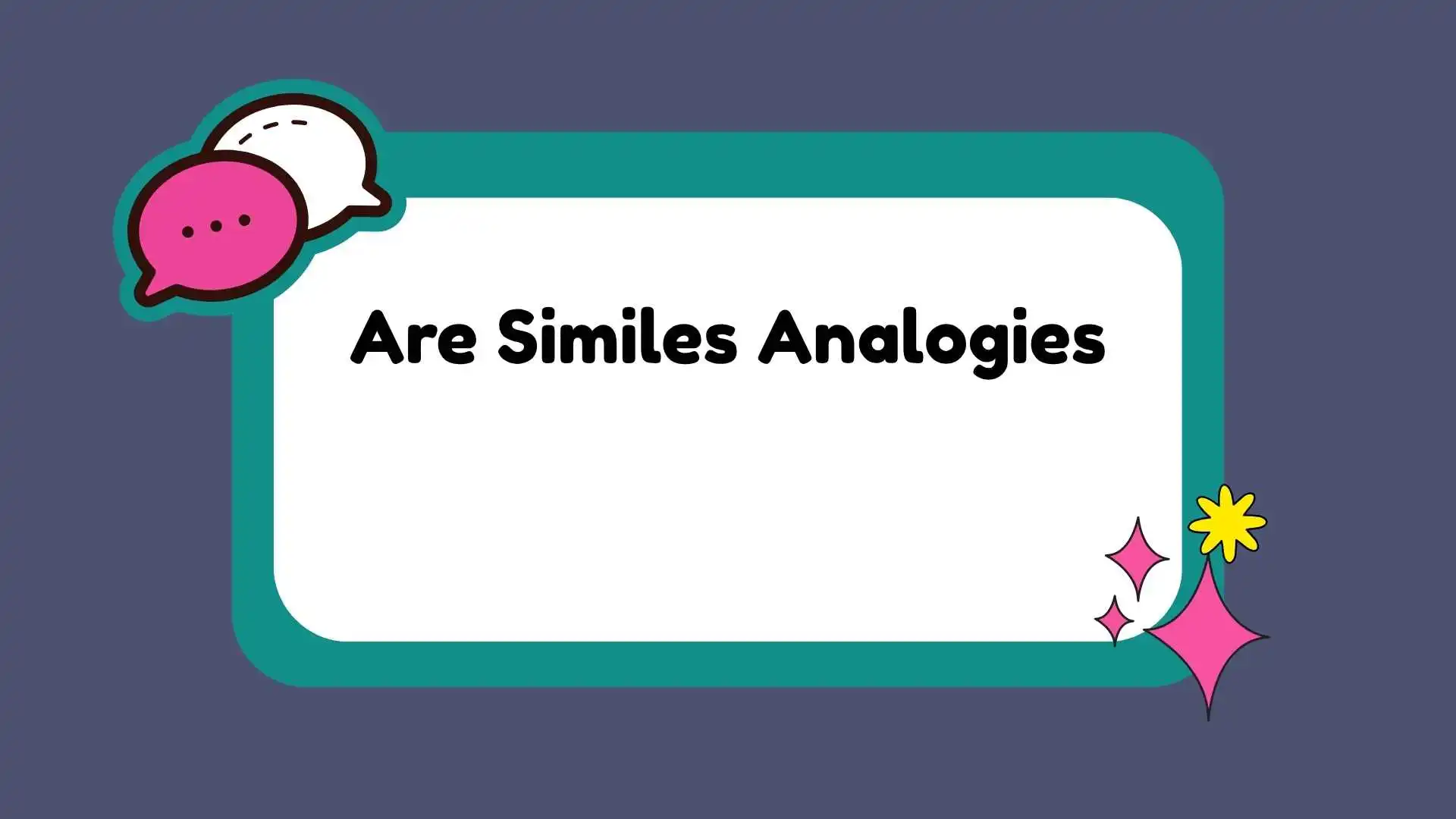 Are Similes Analogies