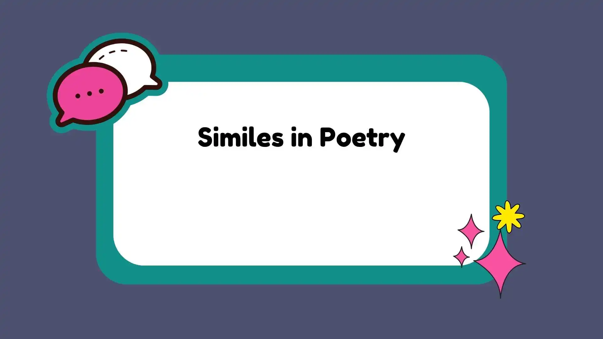 Similes in Poetry