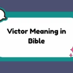 Victor Meaning in Bible